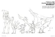Little Witch Academia (リトルウィッチアカデミア) postal service sketches of a letter arriving safe in Atsuko Kagari’s hands, by creator Yoh Yoshinari (吉成曜) from the May 2017 issue of Monthly MdN