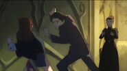 Andrew helping Akko get the gate open, to help Diana