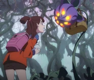 ...and finds herself in front of a large wild Mandrake