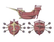 Concept design of Stanship as cropped from page 170 of Little Witch Academia Chronicles.