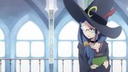 Ursula evedropping on the conversation between Akko and Diana about Shiny Chariot LWA 02