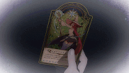 Young Akko stored the newly acquired Shiny Rod Card in her Chariot Card holder before sleeping LWA 02