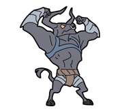 LINE Sticker depicting Minotaur