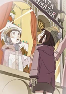 Little Akko admiring a Shiny Chariot Card by LWA Animator Arai Hiroki @arai_01
