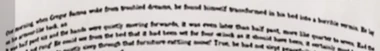 Lorem Ipsum from Franz Kafka's Metamorphosis
