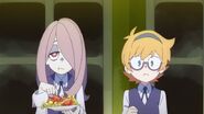 Lotte and Sucy join the feast in the welcoming party for Hanbridges LWA 06
