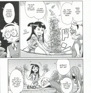 Akko is revealed to have cooked tons of sushi, apparently out ofnthe lake monster itself