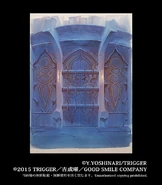 Concept Artwork of New Moon Tower's Underground Dungeons Hall for original shorts by Yoshinari