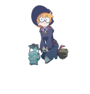 Lotte's character portrait in Little Witch Academia: Chamber of Time