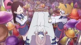 Lotte prepares to send Akko into Sucy's inner spiritual realm LWA 08
