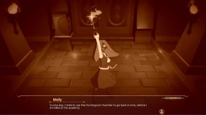 Molly moments before being afflicted with Curse of Time