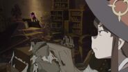 Akko notices the Shiny Rod among junks in New Moon Tower Dungeon LWA OVA