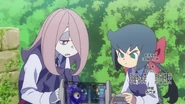 Constanze playing video games with Sucy