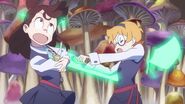 Lotte casts Spirit Realm Transportation Spell to send Akko into Sucy's inner realm LWA 08