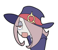 LINE Sticker depicting Sucy blowing raspberry