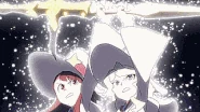 Diana and Akko cast the final Shiny Arc combined with the power of the Grand Triskellion and Fuel Spirit of the whole country