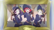 The picture of Chariot winning the broom race.