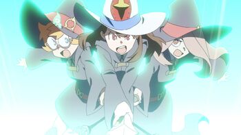 Akko, Lotte, and Sucy cast Luna Lana against Titan together LWA EP