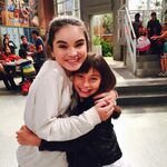 Lauren with Landy Bender on the set of Best Friends Whenever.