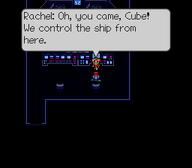 Rachel talks with Cube.png (4 KB) Rachel welcomes Cube to the ship's control room