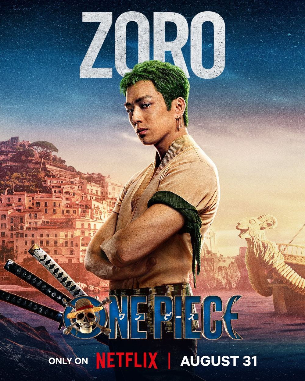 Zoro vs Shimotsuki Kuina with Bamboo Sticks One Piece Live Action Netflix 