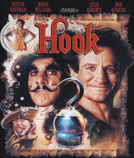 Lot (4) 1991 Topps Hook Movie Cards Captain Hook Smee Bob Hoskins Hoffman  (Q98)