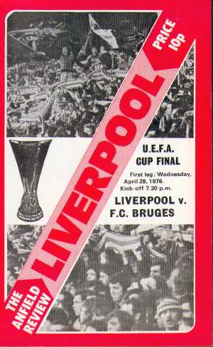 Liverpool 1977 Copa UEFA Super ganadores fútbol Trading Cards