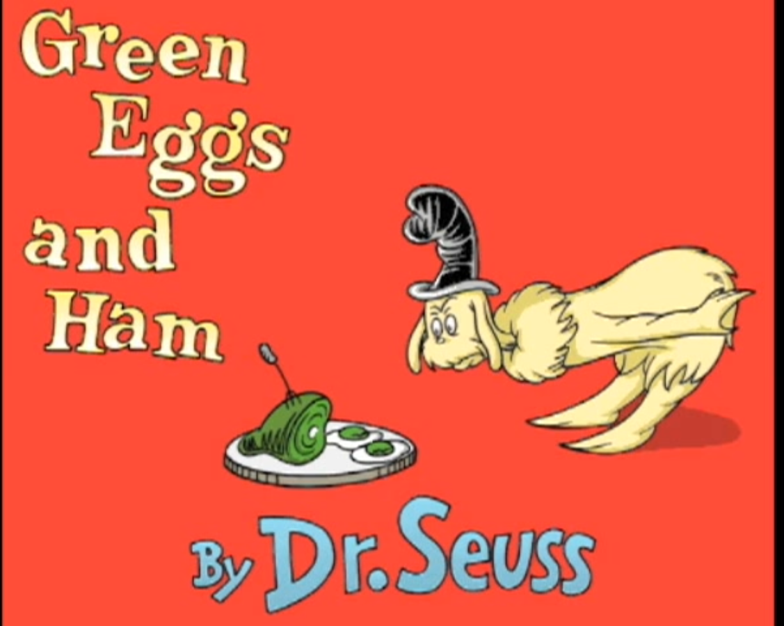 green eggs and ham back book cover