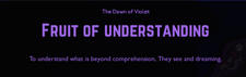 VioletDawnFruitofUnderstandingMessage