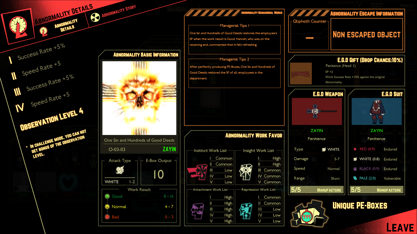 Challenge Mode Lobotomy Corporation攻略 Wiki Fandom Challenge Mode Lobotomy Corporation攻略 Wiki Fandom