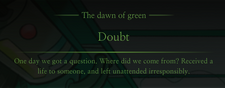 GreenDawnDoubtMessage