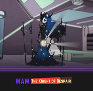 The Knight of Despair teleporting