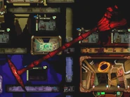 握りつぶす赤い手