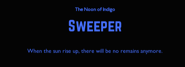 終了メッセージ "日が昇る頃にはどんな痕跡も残っていないだろう。"