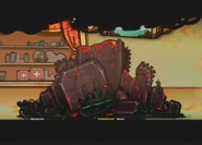 鎮圧された作られた神(赤の石板)