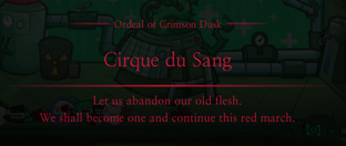 Crimson Dusk Cirque du Sang Message