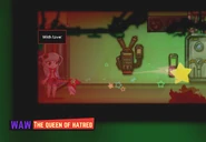 鎮圧を手伝う憎しみの女王 基本攻撃である星型弾を放つ