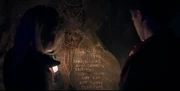 The Keepers of the Keys names inscribed on a rock outside of the .