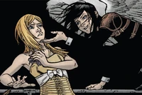 Jackie, possessed by a demon, taunts Kinsey.