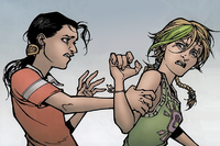 Jackie attempts to console Kinsey.