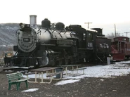 No. 491 On Static Display At the Colorado Railroad Museum Before its Restoration