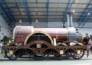 Replica of Iron Duke at the National Railway Museum in York.
