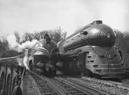 6229 dressed up as 6220 Coronation With the B&O P7 5304 "President Monroe"