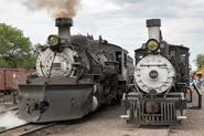 No. 487 Sitting Alongside D&RGW 315