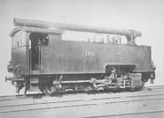 3921 (then 169) as built with T-shape smokestack