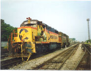 CSX 2404 shortly after the collision.