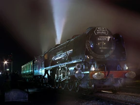 The "Dutchess of Hamilton" using a safety valve.