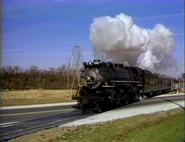 No. 587 in "I Love Toy Trains" (during the real train segment) which the footage was also used in "Nickel Plate Road 587".