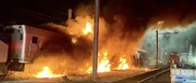 Amtrak #161 on fire
