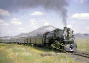  pulling a passenger train